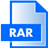 RAR File Extension Icon 48x48 png